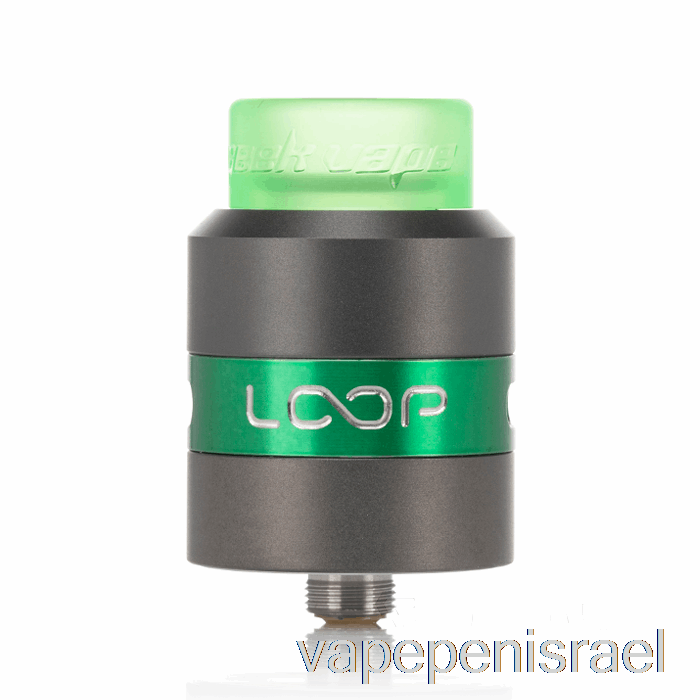 חד פעמי Vape Israel Geek Vape Loop 24mm Rda Gunmetal/ירוק